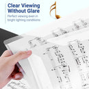 A4 Piano 4 Page Music Sheet Folder Binder Replaceable Inner Core Durable Use