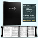 A4 Piano 4 Page Music Sheet Folder Binder Replaceable Inner Core Durable Use