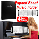 A4 Piano 4 Page Music Sheet Folder Binder Replaceable Inner Core Durable Use
