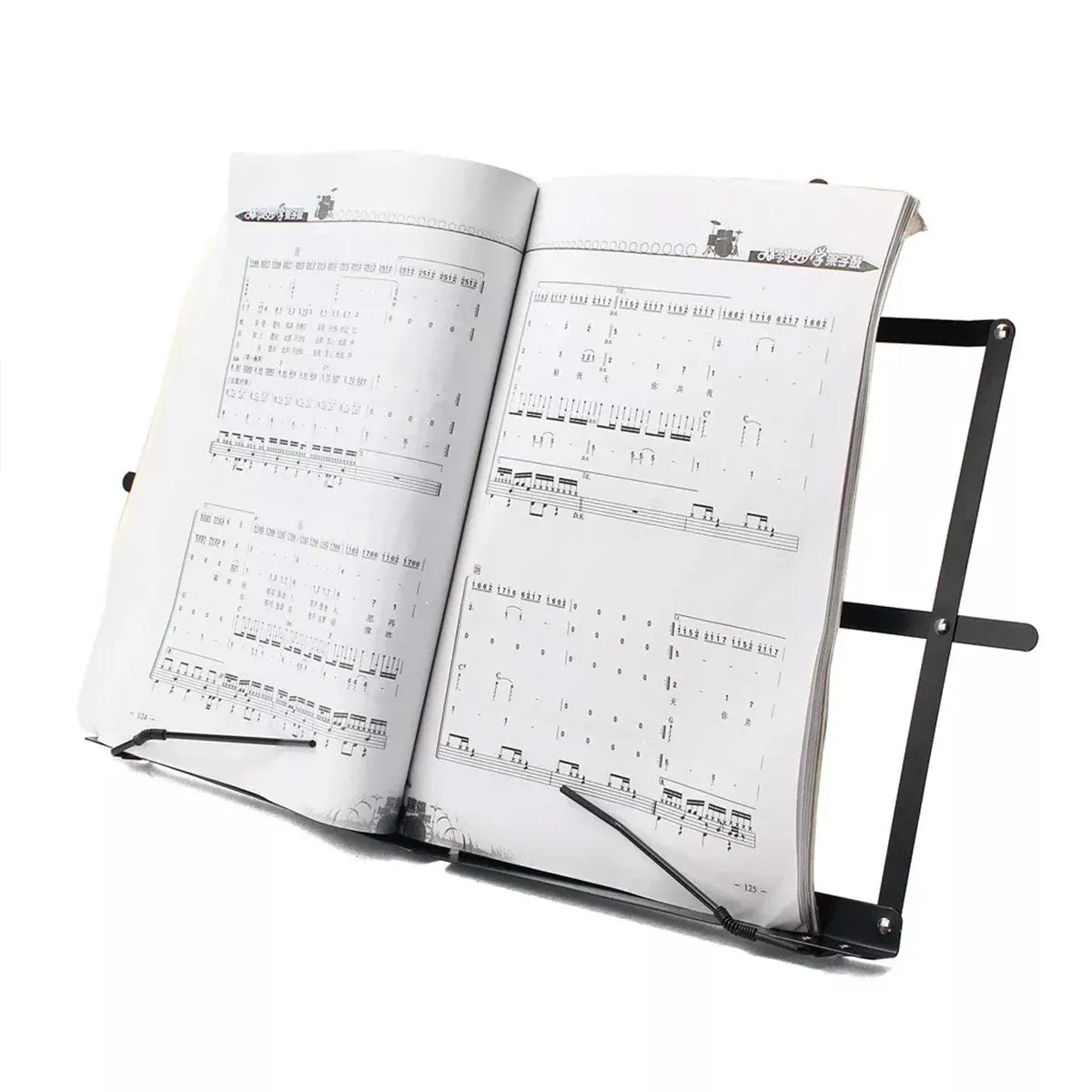 Portable Folding Music Stand Iron Desktop Book Holder Reading Sheet Rack Display