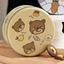 10PCS Cookie Tin Box Metal Biscuit Gift Box Candy Packaging Dragon Year Baking - Bread Bear (bump)