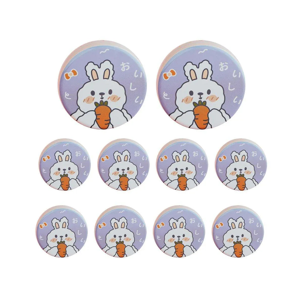 10PCS Cookie Tin Box Metal Biscuit Gift Box Candy Packaging Dragon Year Baking - Carrot Rabbit