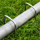 100pcs U Shape Ground Stakes Gardening Spikes Landscape Anchor Pins