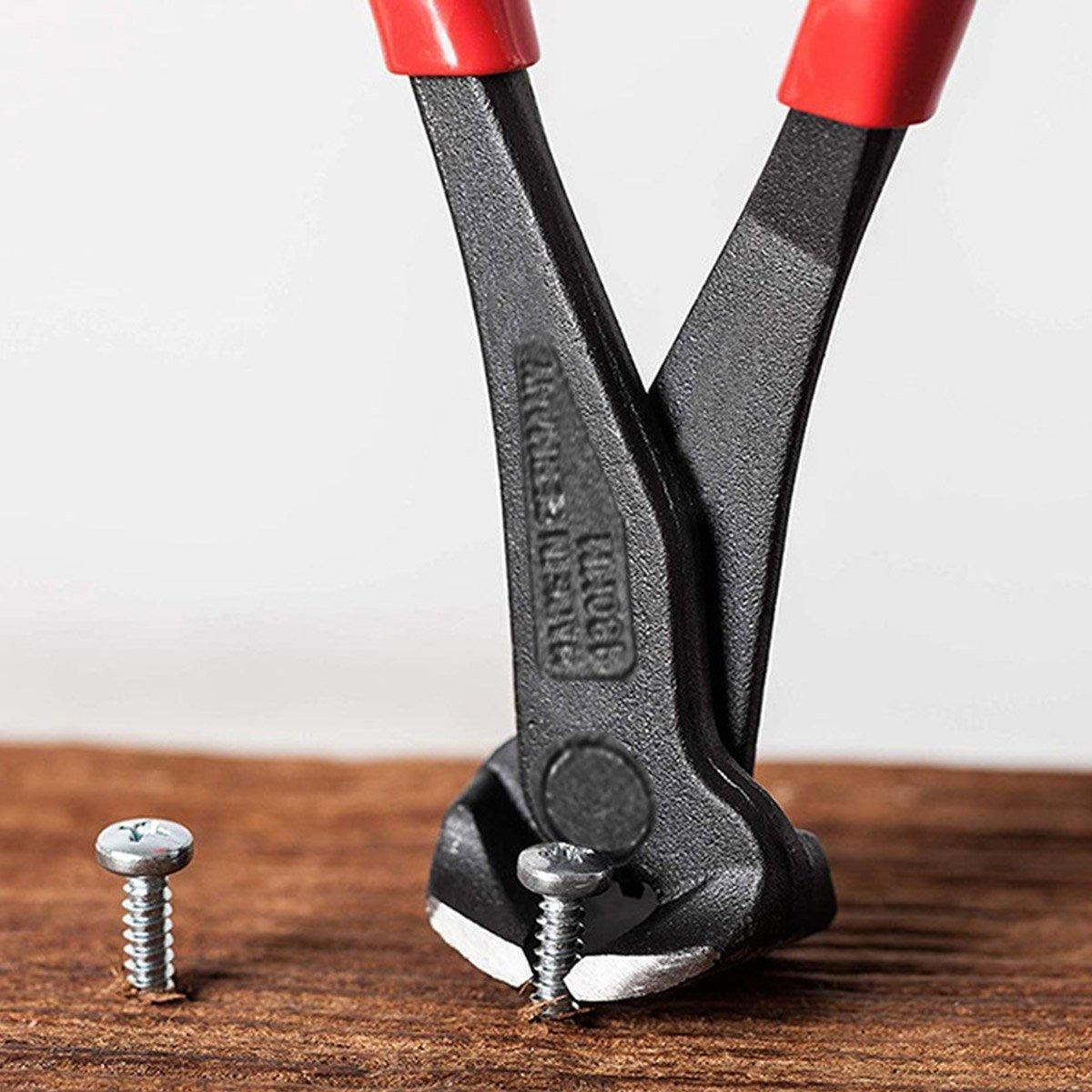 Nail Puller Nail Remover Tool Cutting Pliers Carpenter Tools End Cutting Pliers - 7 inch