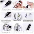 Marker pens are suitable for detailed drawing, writing and marking - Red