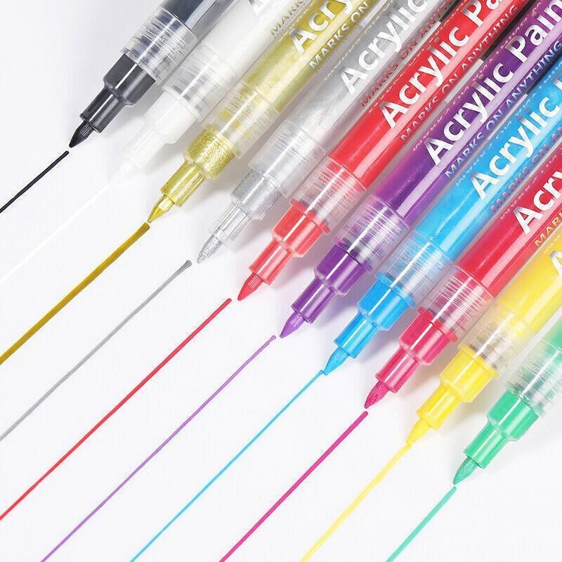Marker pens are suitable for detailed drawing, writing and marking - Light Blue