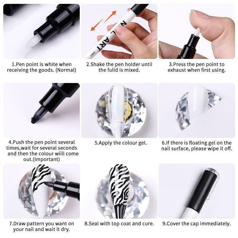 Marker pens are suitable for detailed drawing, writing and marking - Rose