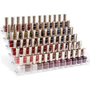 Nail Polish Storage Rack with 4 to 6 Tiers Acrylic Display Stand for Makeup and Lipstick - 5Tiers