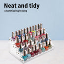 Nail Polish Storage Rack with 4 to 6 Tiers Acrylic Display Stand for Makeup and Lipstick - 5Tiers