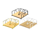 Steel Napkin Holder Serviette Rack Organiser Kitchen Serving Bar 3 Colours - Gold