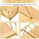Steel Napkin Holder Serviette Rack Organiser Kitchen Serving Bar 3 Colours - Gold