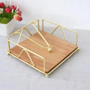 Steel Napkin Holder Serviette Rack Organiser Kitchen Serving Bar 3 Colours - Gold