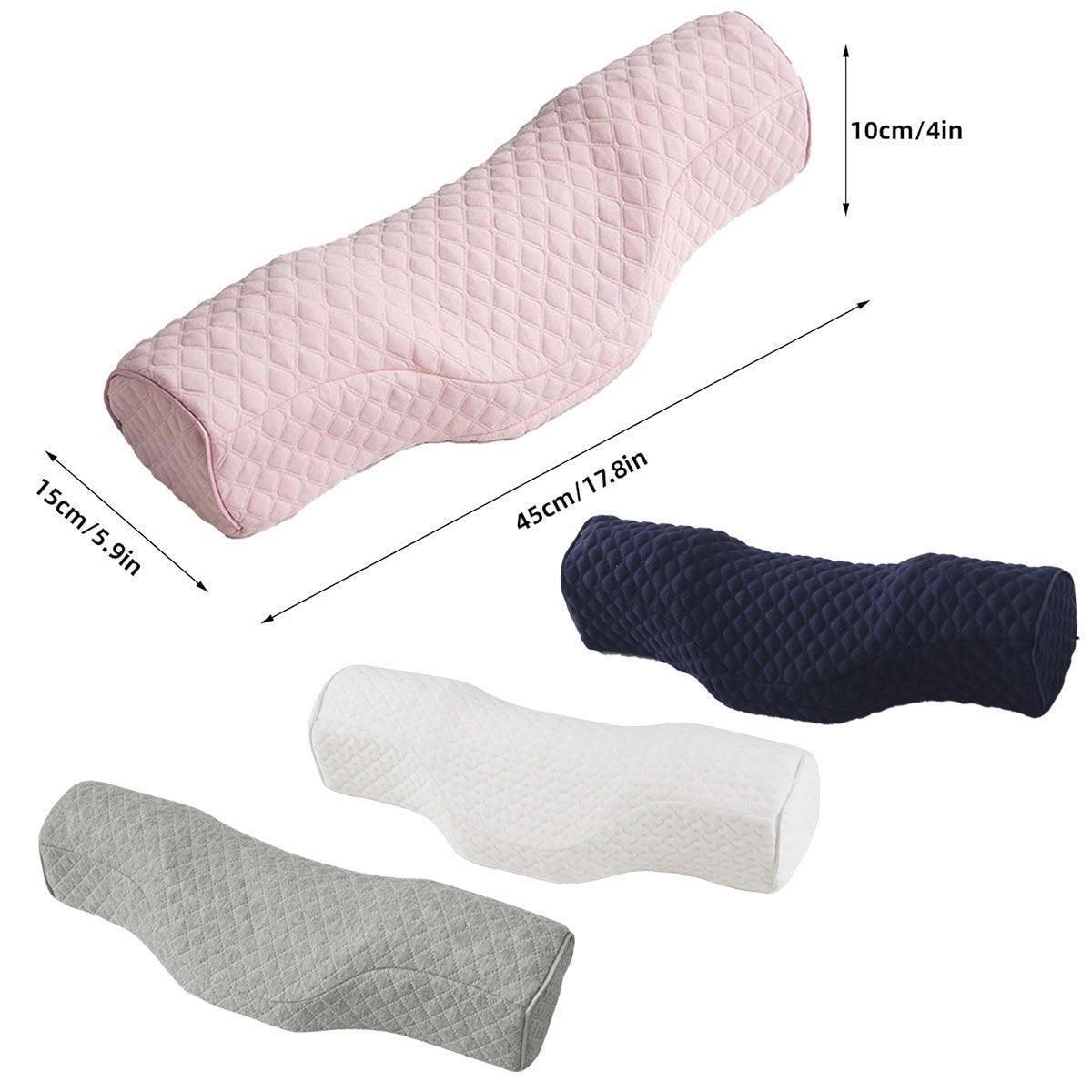 Orthopedic Memory Foam Cervical Neck Pillow for Sleep Support Slow Rebound - Pink