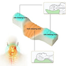 Orthopedic Memory Foam Cervical Neck Pillow for Sleep Support Slow Rebound - Pink