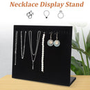 24Hooks Necklace Display Stand Wooden Jewelry Organizer for Store Home Use