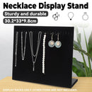 24Hooks Necklace Display Stand Wooden Jewelry Organizer for Store Home Use