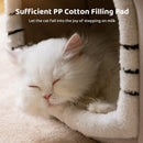 Removable Washable Pet House Four Seasons Cat Enclosed House - Brown-S