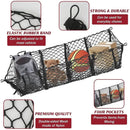 Trunk Cargo Net Bag Stereo Boot Storage Organiser SUV Pickup 4 Compartment 150cm