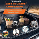 Trunk Cargo Net Bag Stereo Boot Storage Organiser SUV Pickup 4 Compartment 150cm