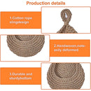 3pcs Boho Hanging Wall Baskets Woven Vegetable Fruit Storage Pouch Kitchen Decor