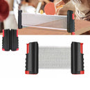 Retractable Table Tennis Net, Black and Red, 190 x 15 cm