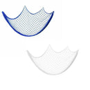Fishing Net Decor DIY Beige/Blue Nautical Decorative Beach Mediterranean Party - White