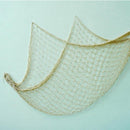 Fishing Net Decor DIY Beige/Blue Nautical Decorative Beach Mediterranean Party - White