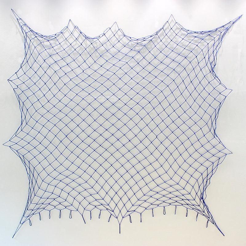 Fishing Net Decor DIY Beige/Blue Nautical Decorative Beach Mediterranean Party - White