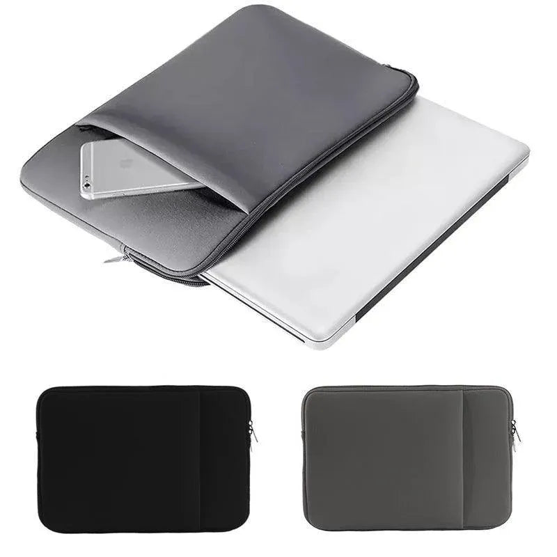 Grey Laptop Macbook Notebook Sleeve Bag Travel Carry Case Cover For 11 13 14 15 Inch Lap Top - 14Inch