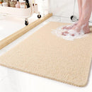 Anti Slip Bathroom Mat Non Slip Shower Floor Mat Quick Dry Soft Comfortable Rug - Coffee-40x60cm
