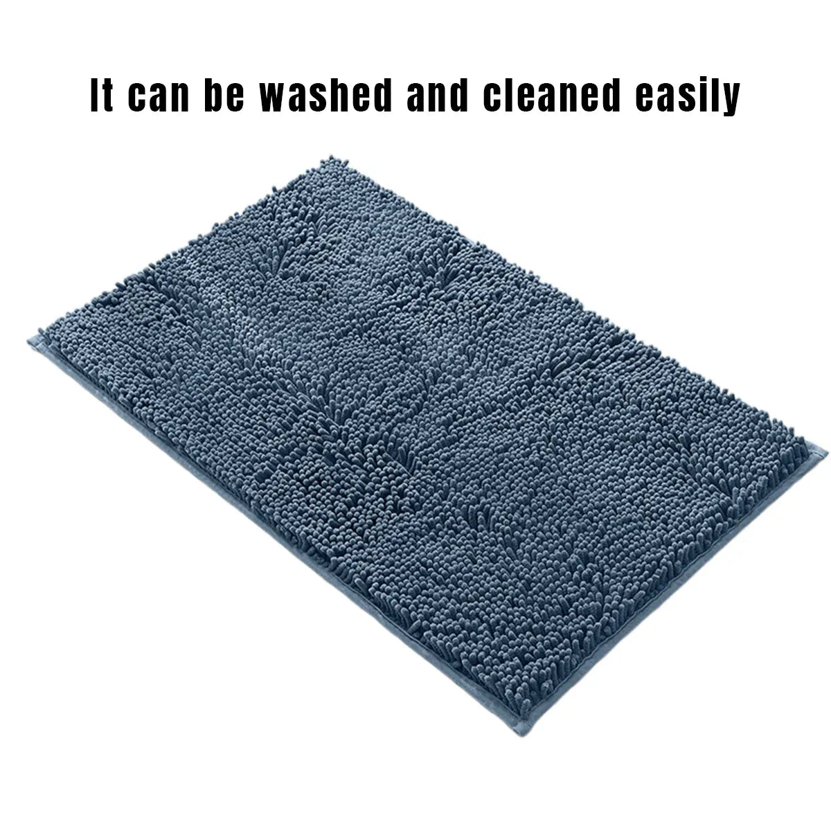 Anti-Slip Bathroom Mat Water-Absorbing Floor Mat Foot Mat Non-Slip Door Mat - Dark Grey