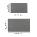 Anti Slip Bathroom Mat Non Slip Shower Floor Mat Quick Dry Soft Comfortable Rug - Grey-45x75cm