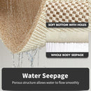 Anti Slip Bathroom Mat Non Slip Shower Floor Mat Quick Dry Soft Comfortable Rug - Grey-45x75cm