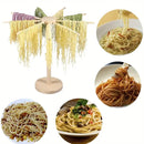 Wooden Noodle Drying Rack Kitchen Pasta Hanger Natural Wood Colour Stable