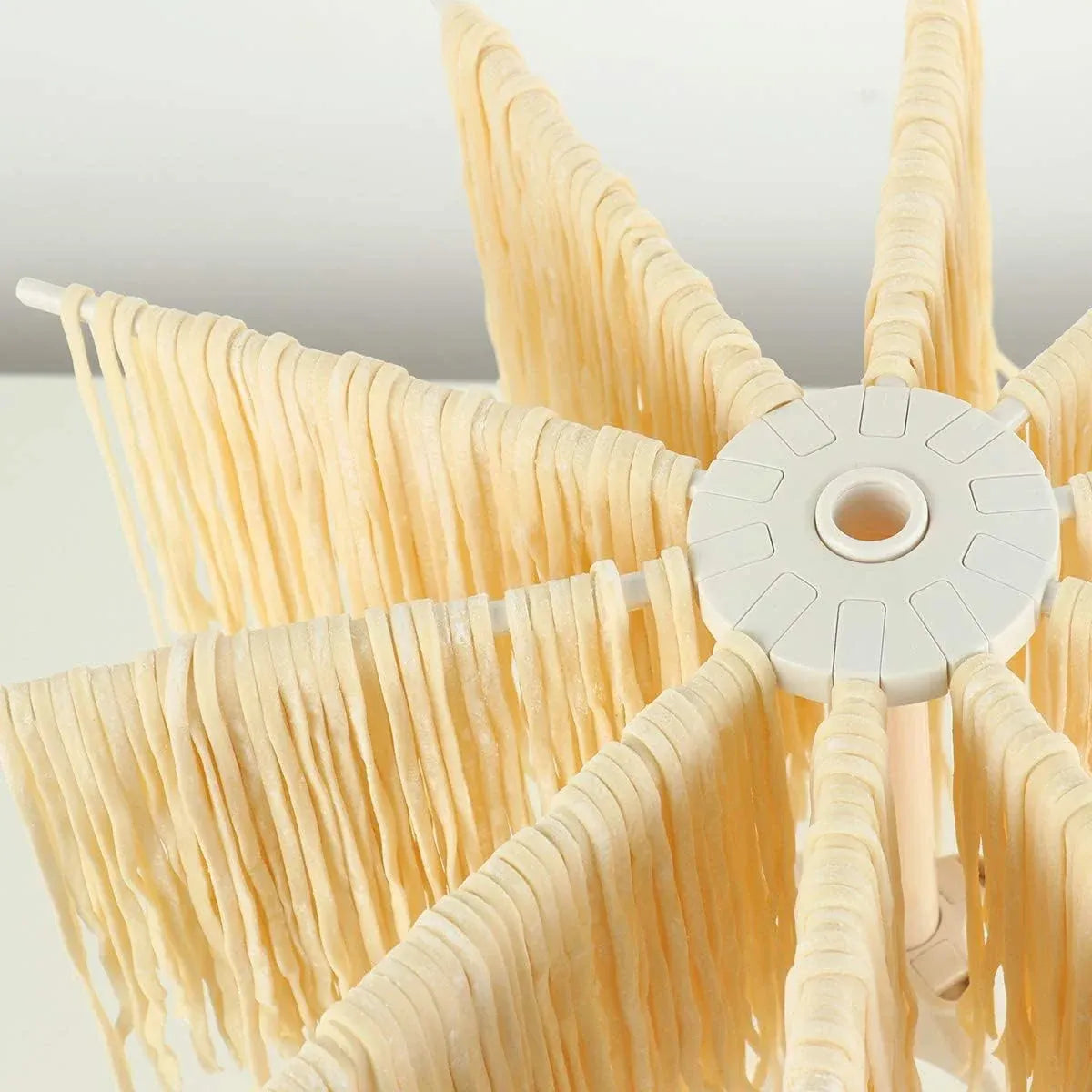 Foldable Pasta Drying Rack 10 Bar Plastic Spaghetti Noodle Dryer Home Kitchen