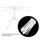 Foldable Pasta Drying Rack 10 Bar Plastic Spaghetti Noodle Dryer Home Kitchen
