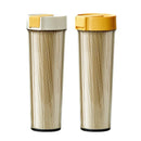 Noodle Storage Box Storage Cylinder Kitchen Noodle Container Airtight - White