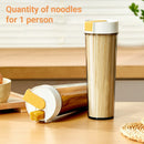 Noodle Storage Box Storage Cylinder Kitchen Noodle Container Airtight - White