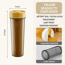 Noodle Storage Box Storage Storage Cylinder Kitchen Noodle Container Airtight - Yellow