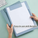 2pcs Leather Clipboard Conference File Holder Hotel Menu Pad Durable Board Clip - Black
