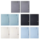 2pcs Leather Clipboard Conference File Holder Hotel Menu Pad Durable Board Clip - Cream