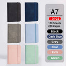 10pcs Mini Pocket Notebook A7 Small Portable Notepad for Office School Use - Green
