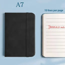 10pcs Mini Pocket Notebook A7 Small Portable Notepad for Office School Use - Grey