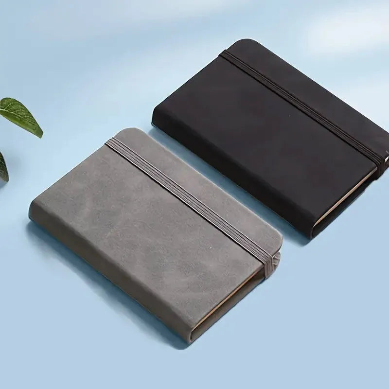 10pcs Mini Pocket Notebook A7 Small Portable Notepad for Office School Use - Grey