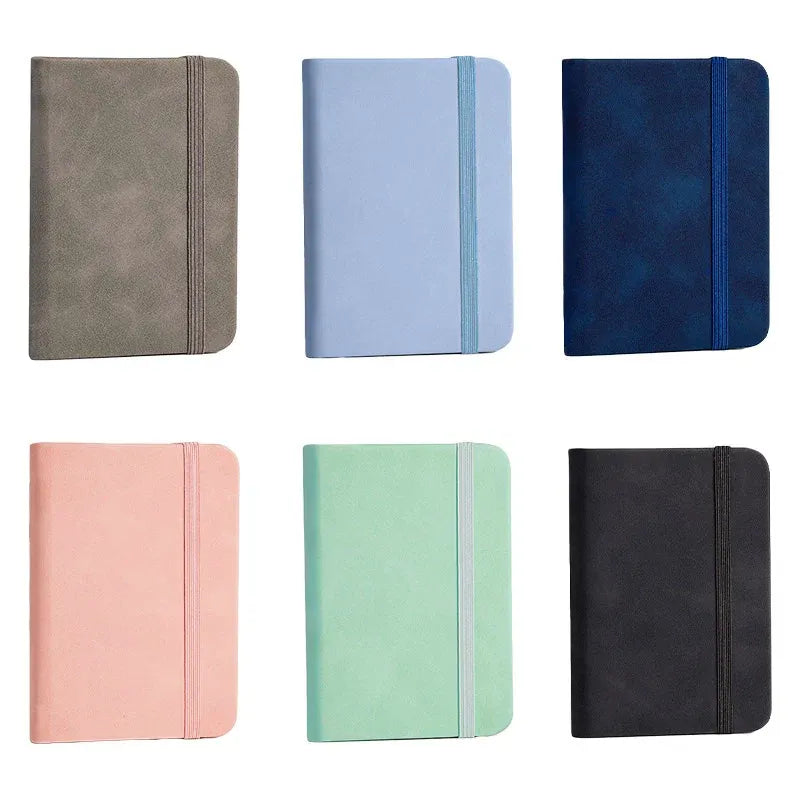 10pcs Mini Pocket Notebook A7 Small Portable Notepad for Office School Use - Pink