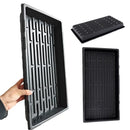 10pcs Garden Black Plastic Rectangle Plant Seedling Propagation Seeding Tray