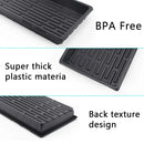 10pcs Garden Black Plastic Rectangle Plant Seedling Propagation Seeding Tray