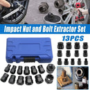 13 Piece Impact Bolt Nut Remover Set Extractor Socket Tool for Stripped Nuts Bolt