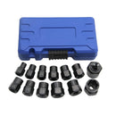 13 Piece Impact Bolt Nut Remover Set Extractor Socket Tool for Stripped Nuts Bolt