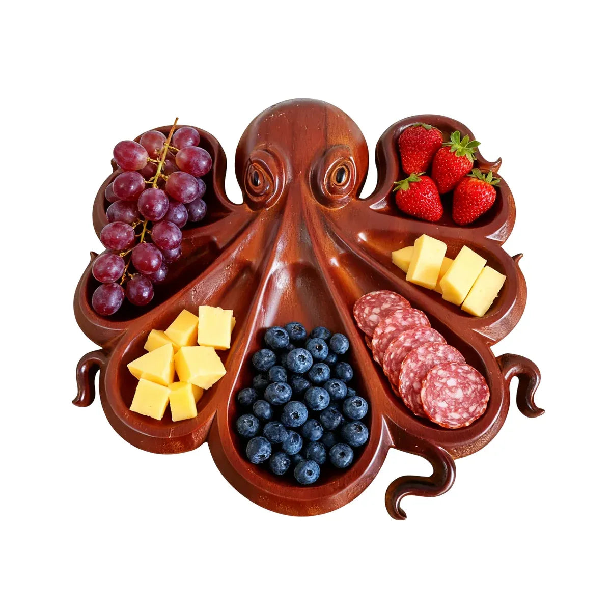 Octopus Shaped Food Tray Serving Plate for Kitchen Hotel Restaurant Party Food